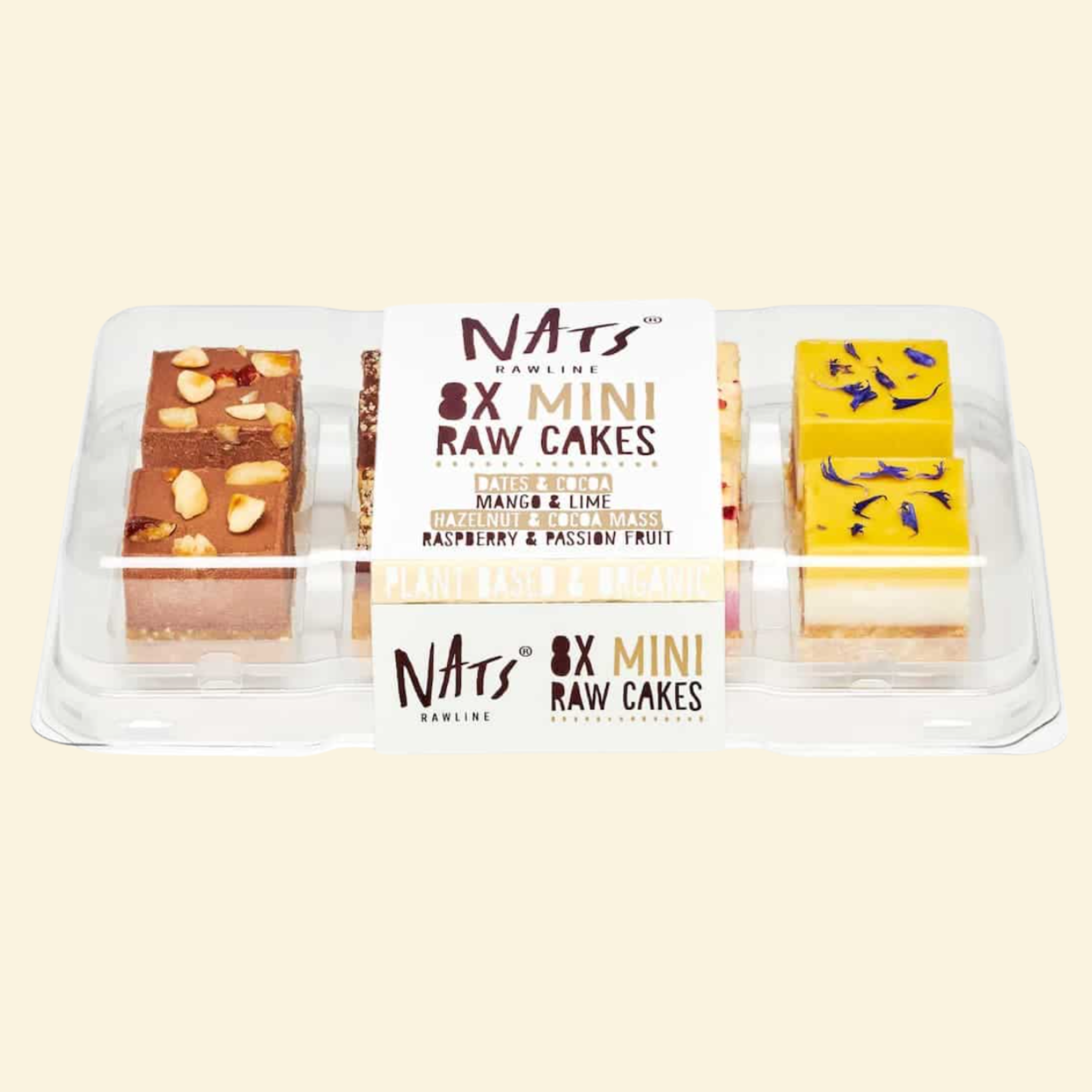 MINI ASSORTIMENT OF 8 RAW CAKES 8X24G - Vegan