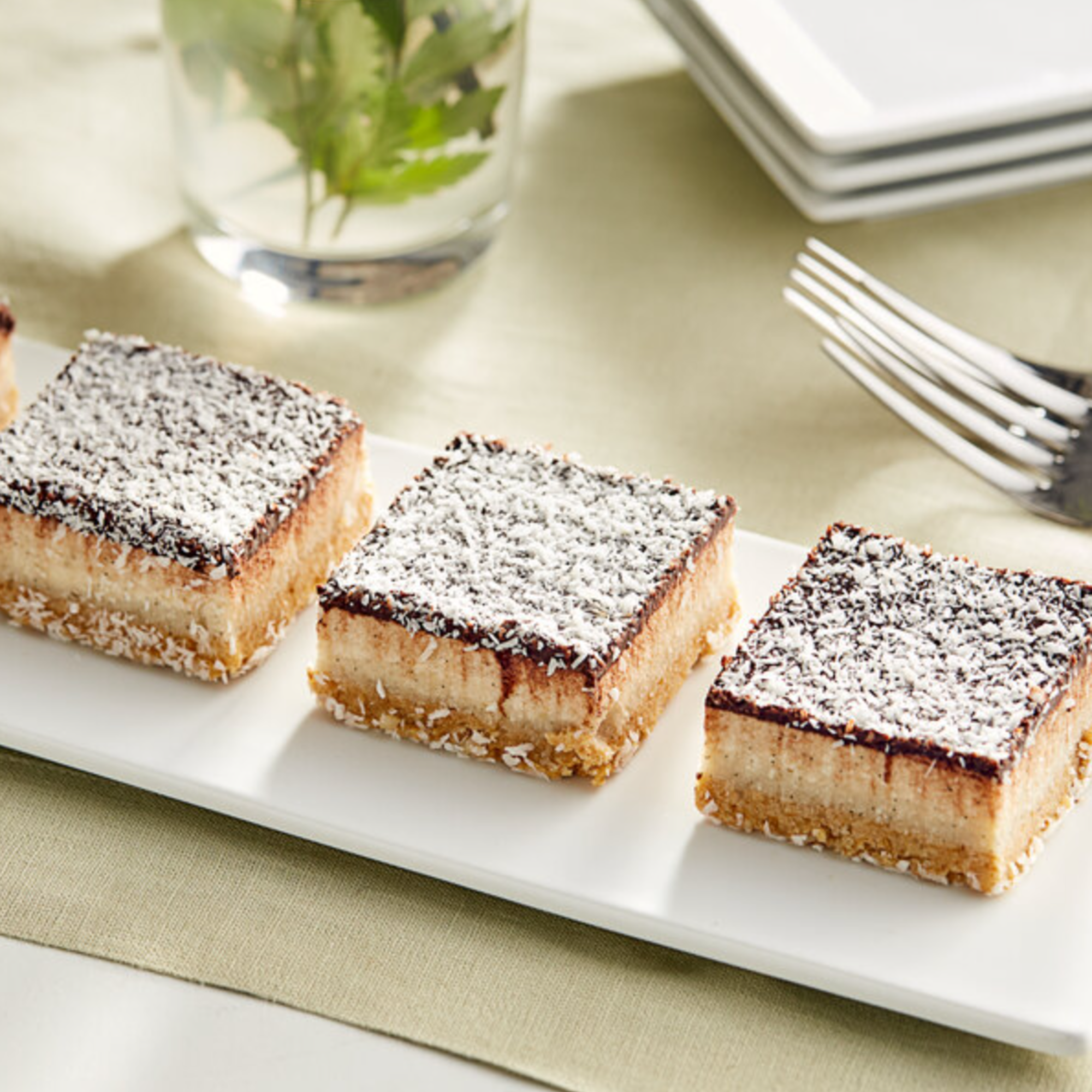 Coconut & Chocolate - Raw Cake Square 2.3 oz. - 12/Case